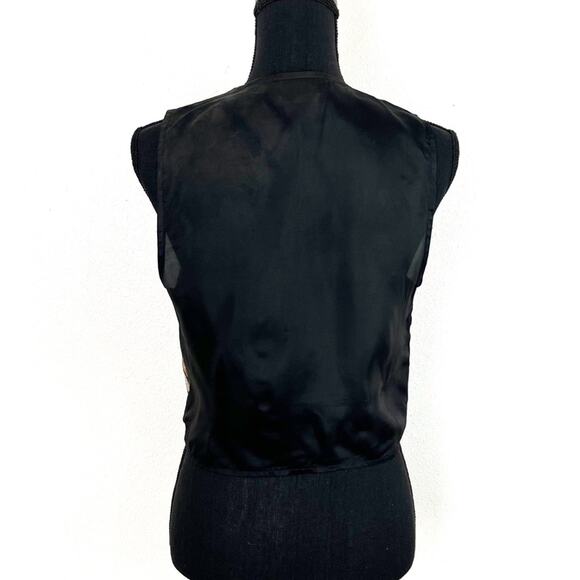 Vintage 90s Vest Tapestry Waistcoat International Children Around World Teacher - Picture 4 of 10